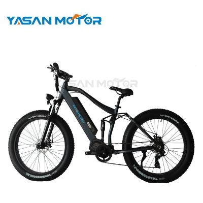 China YASAN MOTOR 250w 350w Mid Suspension Drive Mid Drive MTB Puncture Type Anti Fat Tire For European Market for sale