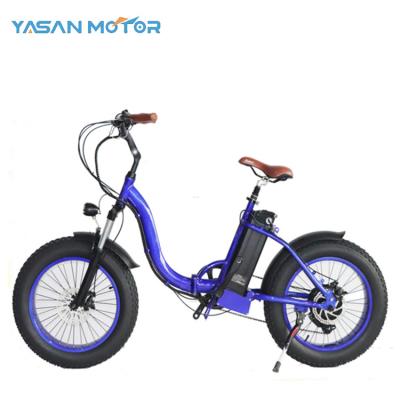 China China Aluminum Alloy Fat Vintage 4.0 Tire Folding Folding Electric Bike Wholesale Foldable Electric Bike Adult for sale