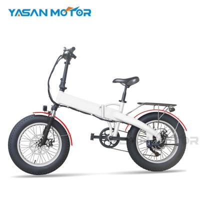 China Aluminum Alloy China Suplier7 Speed ​​E Snow 40-50kmh 13ah Folded Bicycle For Beach 4.0 Fat Tire Electric Bike Foldable for sale