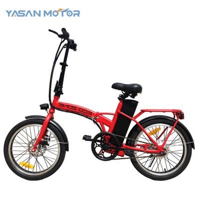 China ECO 20inch High Quality Steel Rear Drive Folding City Bicycle 250w 36v Folding Ebike for sale