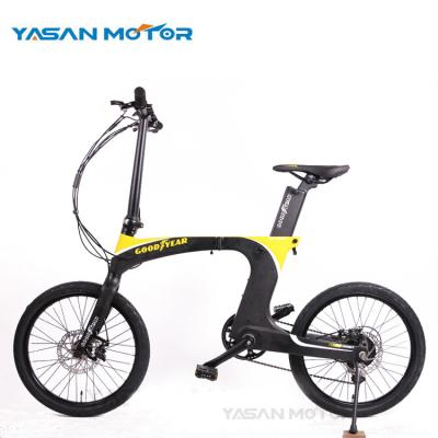 China Aluminum Alloy 36V 350W Carbon Frame Portable Folding Electric Bike For Adult for sale