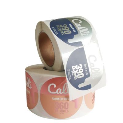 China Food Packaging Waterproof Custom Label Waterproof Sticker Roll for sale