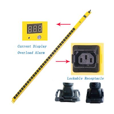 China 32 Outlets IEC 60320-C13 Socket OEM Monitor Rack Lockable PDU SMP-D13203 for sale