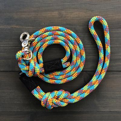 China 2022 New Products Big Rope Outdoor Strong Dog Leash Quick Clip Leash Made Of Climbing Rope for sale