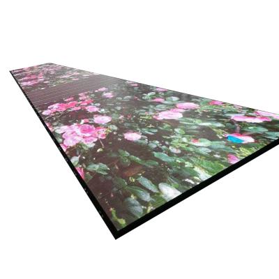 China Indoor Portable Stage Tile Tempered Glass 3d Stage Display Led Dance Floor Panel for sale