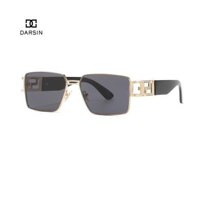 China Oversized Sunglasses 2021 Fashion DARSIN Sunglasses Metal Frame Men Women for sale