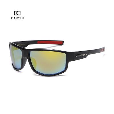 China Fashion DARSIN Sunglasses Factory Wholesale Custom Mirror Fishing XLOOP Recycling Wrap Polarized New Sports Sunglasses Men for sale