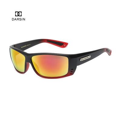 China Factory Wholesale Custom Small Frame Rectangle Sunglasses DARSIN Sports Mirrored Polarized Sunglasses Men High Quality for sale