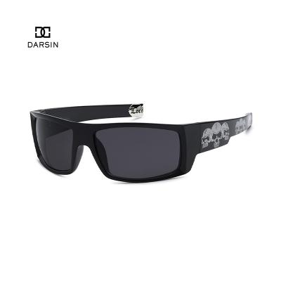 China Fashion Sunglasses DARSIN Factory LOCS Skull Sun Lenses Logo Polarized Men Sunglasses Custom Made for sale