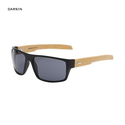 China High Quality Sport Logo DARSIN Environmentally Friendly 2021 Wooden Bamboo Eyewear Custom Shades Sunglasses for sale