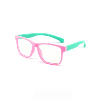 China Wholesale Anti Bluelight DARSIN Rectangle Children Silica Gel Children Blue Light Anti Blocking Glasses for sale