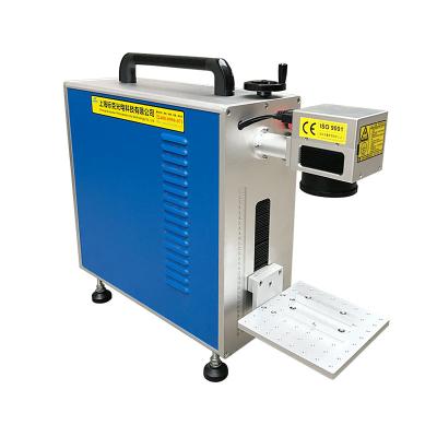 China Portable 10 Watt Automated Loading Marker Machine Desktop Price Marking Fiber Laser Metal Engraving Machine for sale