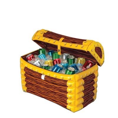 China Viable Inflatable Treasure Chest Cooler Halloween Theme Party Decoration Prop For Kid's Birthday for sale