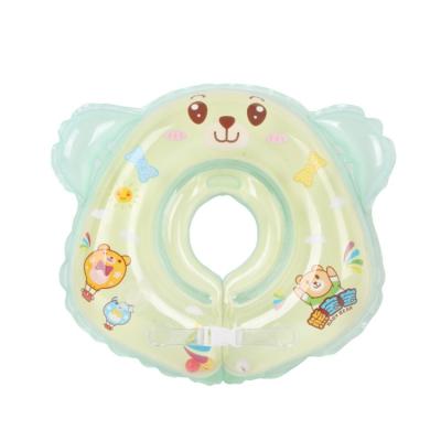 China Kid PVC Baby Neck Ring Inflatable Swimming Cartoon Kids Swimming Float Ring for sale