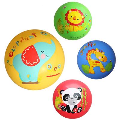 China 0.18~0.50mm PVC EN71 Various Types PVC Inflatable Fruit Animals Beach Kids Toy Balls for sale