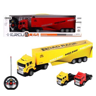 China RC hobby new arrival rc 4 ch container truck remote control crane made in china with light for sale