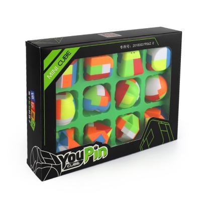 China Mini Puzzle Toy Key Chain Lock In Intelligent Cube Puzzle Toy For Promotional Gift 22.7*17.4*4.8cm for sale