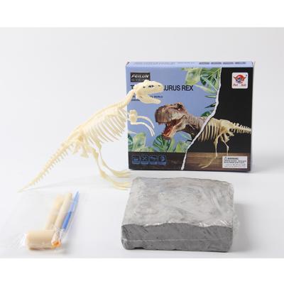 China STEM Amazon Science Playset Excavation Dinosaur Freeze Dig Kit Clever Skeleton Toys For Children Play 51*18.7*47.7cm for sale