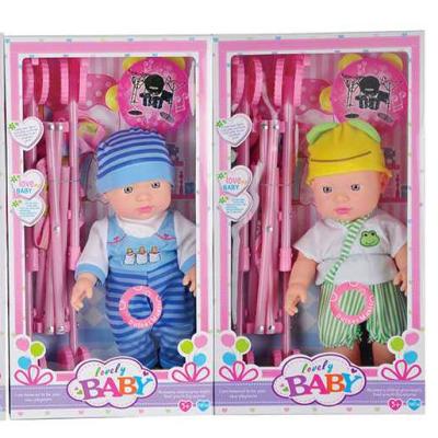 China 12 Inch Soft Silicon Newborn Baby Cartoon Toy - Doll With Walker For Child Play for sale