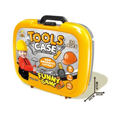 China Electronic Toy 22 Pcs Home Tool Kit Set Toy Mechanic Tool Box Set For Kids for sale