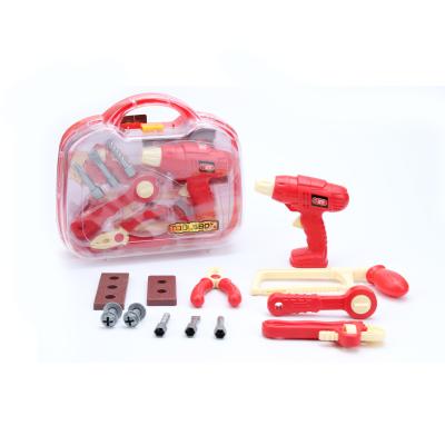 China MODEL TOY Amazon hot selling simulation tool kit diy plastic dril set home tool kit set toys for kids play for sale