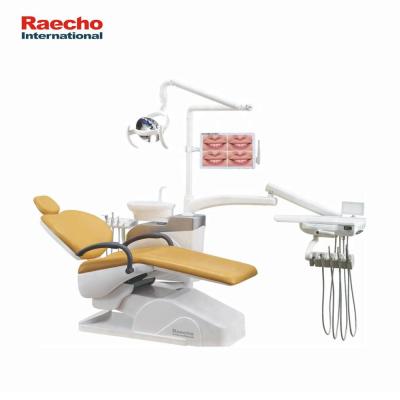 China Dental Complete Unit Dental Chair Luxury Integrated Controlled Electric Dentist Chair With Silent DC Motor RQ-218A for sale