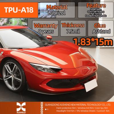 China Tamaño 1.83*15m 71in*50ft Rollo de autocuración hidrofóbico Anti arañazo envoltura PPF película de protección para automóviles TPU en venta