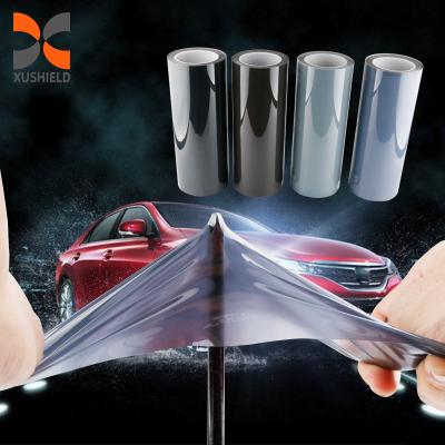 China Smoky Black PPF 7.5mil Self-healing TPU Headlight Tint Film Anti Small Scratches Protect TPU Headlight Film Car Lamp Tint Film for sale