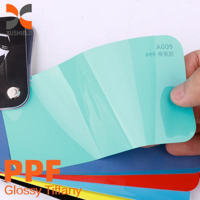 China TPU gris verde de alta calidad TPU PPF película anti arañazos auto-curación PPF TPH brillo claro cuerpo del coche PPF película de protección de pintura en venta