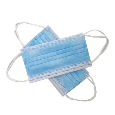 China Breathable Us British Hot Sale Ca Bfe 99% High Filtration Efficiency 3 Layers Meltblown Nonwoven Face Mask Disposable Ear Loops Mask for sale