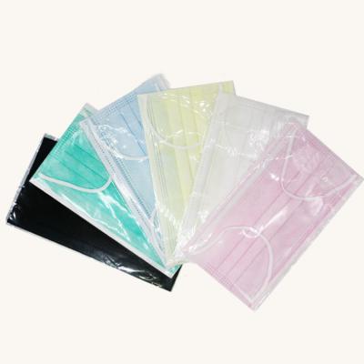 China OEM Breathable Masker 3 Ply Disposable Nonwoven Face Mask Nonwoven Earloop Surgical Mask Individual Pack for sale