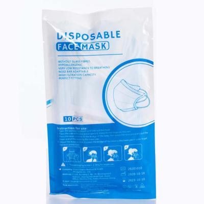 China Breathable Factory In Stock Good Quality Medical Grade Face Mask 10 Pcs Pack 3 Ply Face Mask Earloop Mask China CE Class II 3 Years 3 Plys for sale