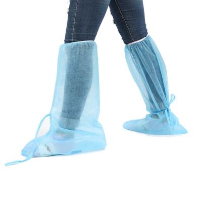 China Eco-friendly Surgical Boot Covers Disposable Medical Shoe Cover Nonskip Nonwoven Boot Cover for sale