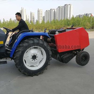 China straw baler tractor driven round corn stalk hay baler rice wheat straw scooping machine for sale for sale