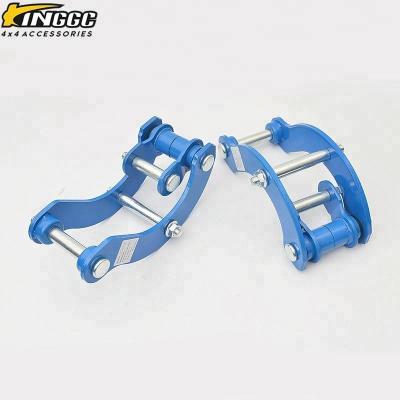 China Auto Pickup Parts 4wd 2inch Rear Suspension Lift Kits Relieve Extended Shackles For NAVARA NP300 for sale