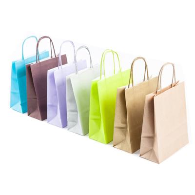 China Recyclable Eco Friendly Recyclable Kraft Paper Machine Making Cheap Paper Bag , Colorful Kraft Paper Bag for sale