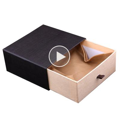 China Directly Factory Price Handmade Recycled Rigid Kraft Paper Drawer Box for sale