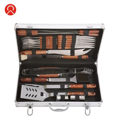 China High Quality Easily Cleaned Barbecue Stainless Steel BBQ Tool Kits GRILL Accessories 18 Pcs GRILL Grill Set for sale