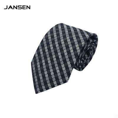 China Custom Logo Woven Uniform Fashion Silk Decoration Tie Business Men Neck Tie for sale