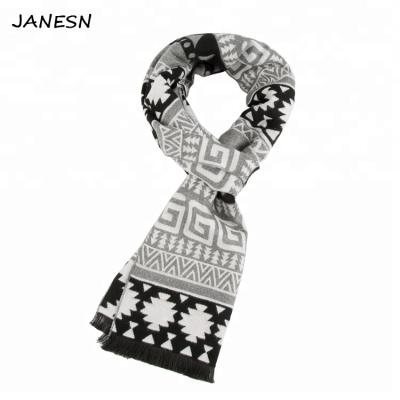 China Wholesale Classic Woven Design Polyester Microfiber Knitted Polyester And Squishy Mens Scarf In Stock for sale