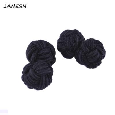 China China Factory Fashion Quality Silk Cufflinks Knot Knot Cufflinks for sale