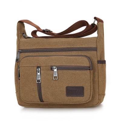 China 2018 New Multifunctional High Quality Travel Men Washed Canvas Shoulder Bag Body Messenger Cross Bag for sale