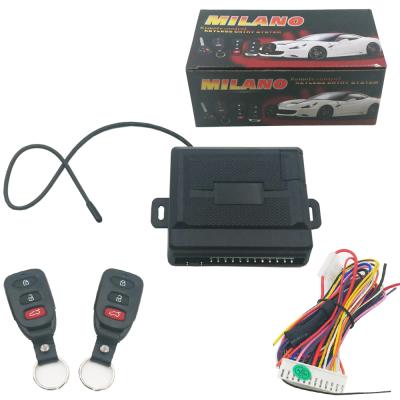 China All Cars Keyless Entry One Way MILAN Car Alarm System Remote Control Keyless Entry Door Lock Unlock for sale