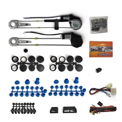 China New Design Universal 2 Door Car Window Power Kit Window Conversion Kit with Switch Glass Lifter for sale