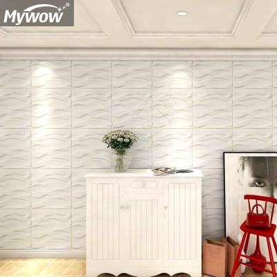 China High Quality Waterproof Interior 3D Wallpanel PVC Wall Panels Sequin Wall Cladding Panel For Bedroom for sale