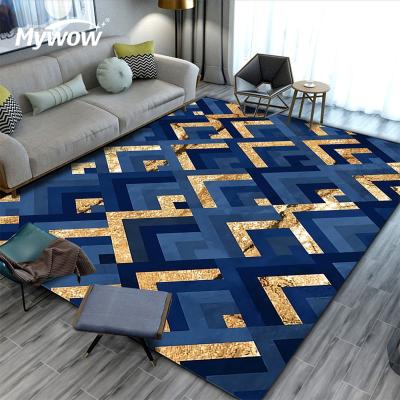 China Washable Indoor Rug #H3-A752 Tiles Geometric Figure Carpet and Rug Living Room and Bedroom Area Rug for sale