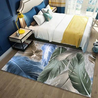 China #H3-A601 washable advanced custom handmade printing simple and modern indoor area rug for bedroom for sale