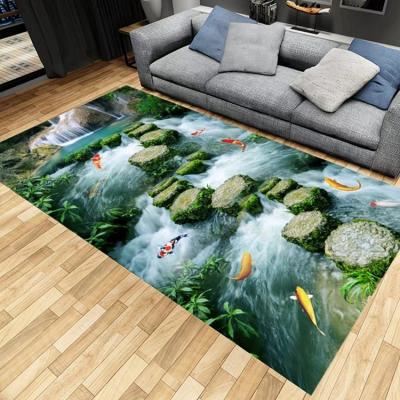 China #H3-A302 China Rug Home Flower Pattern Washable Custom Indoor Area Rugs For Living Room for sale