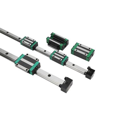 China Width High Accuracy Square Linear Guide Rails With Flange Block Slider Bearings for sale