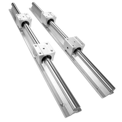 China Smooth Motion CNC Aluminum Round Linear Guide Rail SBR12 and Linear Slide Block SBR12UU SBR12LUU for sale